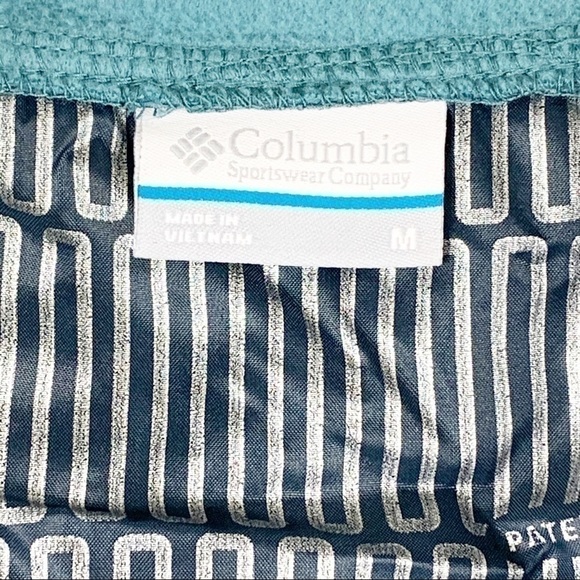 Columbia warmer days teal quilt&Fleece vest size M - Picture 4 of 7